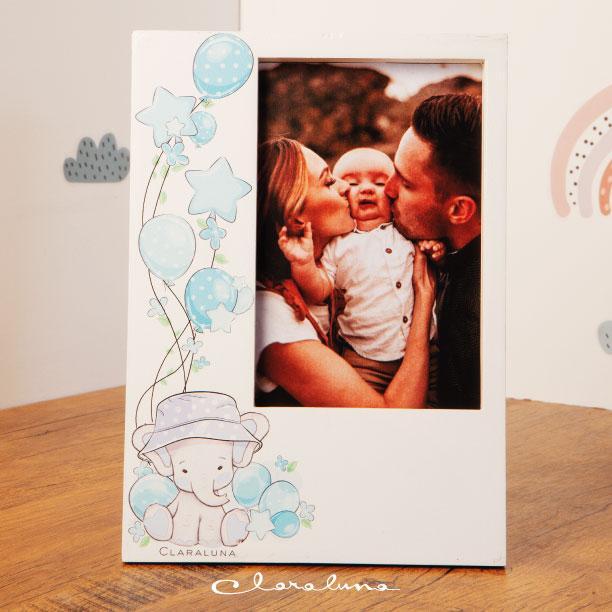 23938 PORTAFOTO ELEFANTE ROSA