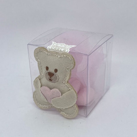 BOX IN PVC CON ORSO ROSA